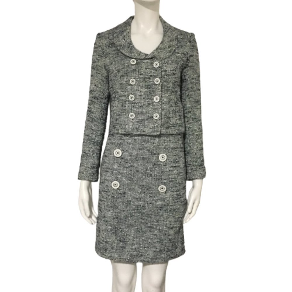Women Grey Size S-M Skirt Suit